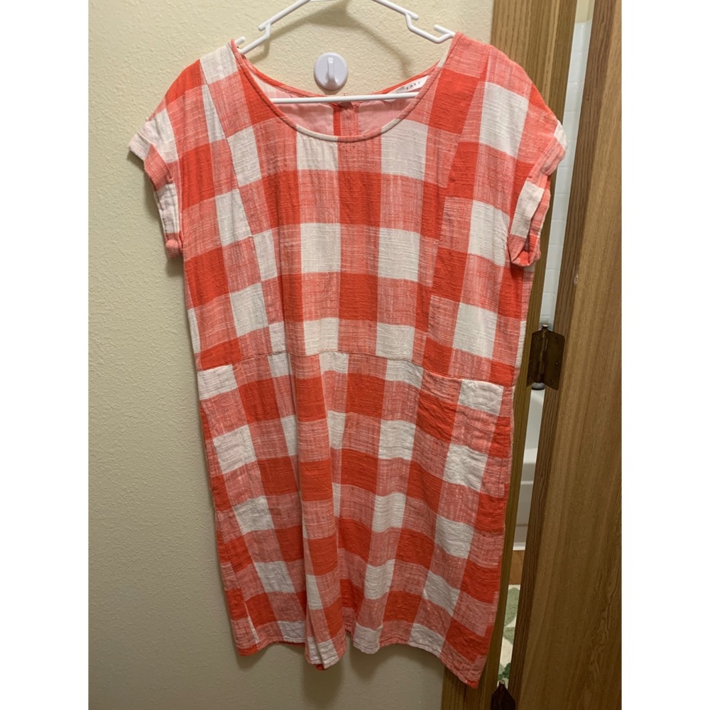 Down East Orange Plaid Dress